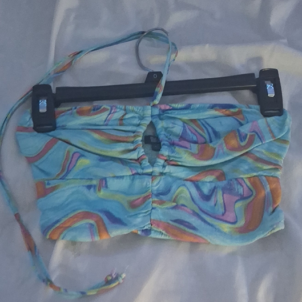 Wild Fable Multicolor Swirl Crop Top
